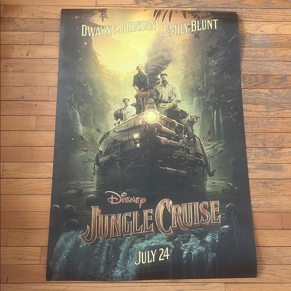Jungle Cruise Accessories - Jungle Cruise 27x40 Movie Poster Original Disney Double Sided